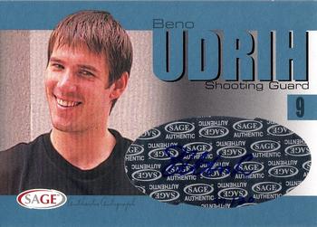 2004 SAGE - Autographs Platinum #A34 Beno Udrih Front