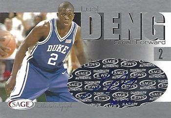 2004 SAGE - Autographs Silver #A7 Luol Deng Front
