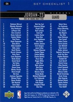 1999-00 Upper Deck #154 Michael Jordan Back