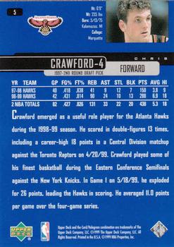 1999-00 Upper Deck #5 Chris Crawford Back
