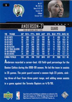 1999-00 Upper Deck #6 Kenny Anderson Back