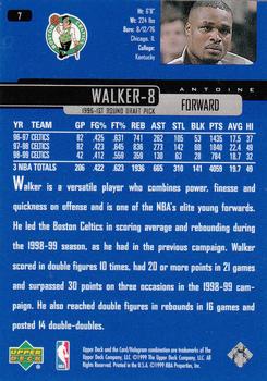 1999-00 Upper Deck #7 Antoine Walker Back