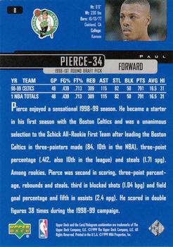1999-00 Upper Deck #8 Paul Pierce Back