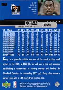 1999-00 Upper Deck #21 Shawn Kemp Back
