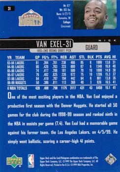 1999-00 Upper Deck #31 Nick Van Exel Back