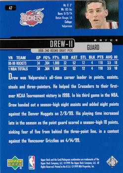 1999-00 Upper Deck #47 Bryce Drew Back