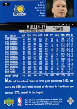 1999-00 Upper Deck #52 Chris Mullin Back
