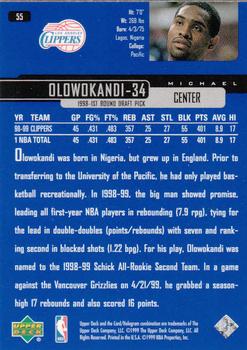 1999-00 Upper Deck #55 Michael Olowokandi Back
