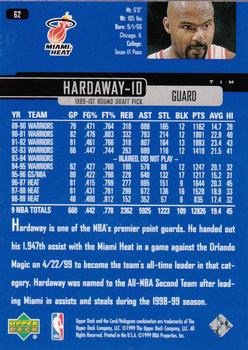 1999-00 Upper Deck #62 Tim Hardaway Back