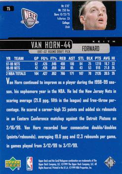 1999-00 Upper Deck #75 Keith Van Horn Back