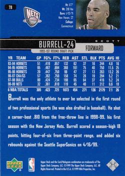 1999-00 Upper Deck #78 Scott Burrell Back