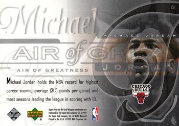1999-00 Upper Deck #151 Michael Jordan Back