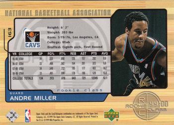 1999-00 Upper Deck #163 Andre Miller Back