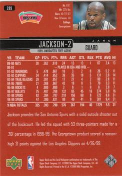 1999-00 Upper Deck #289 Jaren Jackson Back