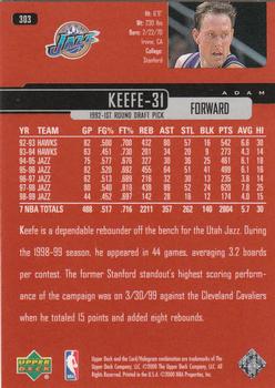 1999-00 Upper Deck #303 Adam Keefe Back