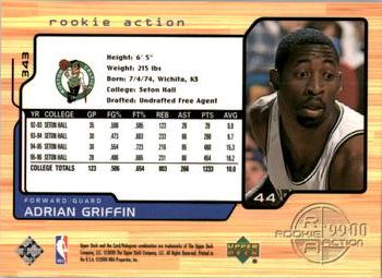 1999-00 Upper Deck #343 Adrian Griffin Back
