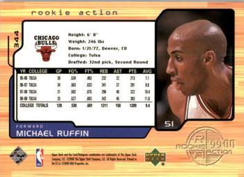 1999-00 Upper Deck #344 Michael Ruffin Back