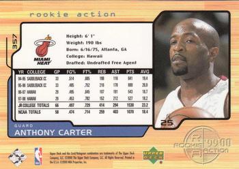 1999-00 Upper Deck #357 Anthony Carter Back