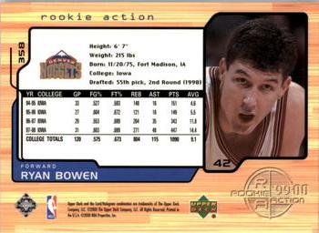 1999-00 Upper Deck #358 Ryan Bowen Back
