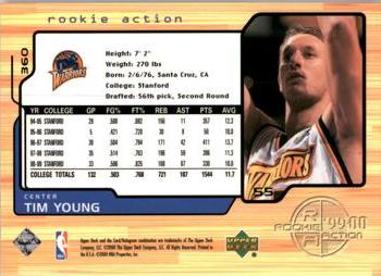 1999-00 Upper Deck #360 Tim Young Back