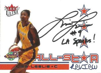 2004 Ultra WNBA - All-Star Review #4 ASR Lisa Leslie Front
