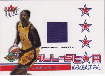 2004 Ultra WNBA - All-Star Review Jerseys #ASM-LL Lisa Leslie Front