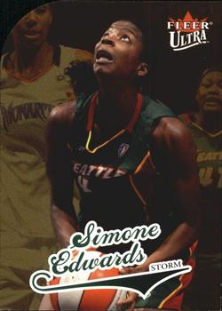 2004 Ultra WNBA - Gold Medallion #80 Simone Edwards Front