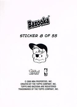 2004-05 Bazooka - 4-on-1 Stickers #8 Pau Gasol / Dirk Nowitzki / Andrei Kirilenko / Peja Stojakovic Back