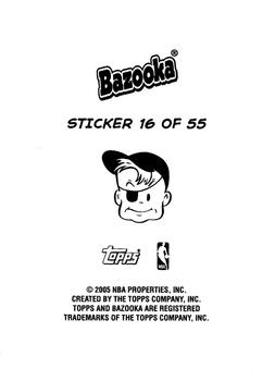 2004-05 Bazooka - 4-on-1 Stickers #16 Rasheed Wallace / Kenyon Martin / Latrell Sprewell / Gary Payton Back