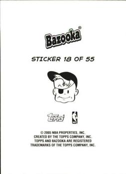 2004-05 Bazooka - 4-on-1 Stickers #18 Dwight Howard / Kwame Brown / Michael Olowokandi / Joe Smith Back