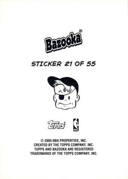 2004-05 Bazooka - 4-on-1 Stickers #21 Jamaal Magloire / Chris Kaman / Tyson Chandler / Marcus Camby Back