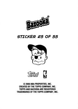 2004-05 Bazooka - 4-on-1 Stickers #25 Luke Jackson / Jackson Vroman / Bobby Jackson / Stephen Jackson Back