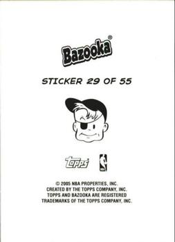 2004-05 Bazooka - 4-on-1 Stickers #29 Joe Johnson / Jarvis Hayes / Willie Green / Caron Butler Back