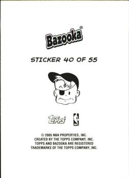 2004-05 Bazooka - 4-on-1 Stickers #40 Wally Szczerbiak / Brent Barry / Gordan Giricek / Jason Kapono Back