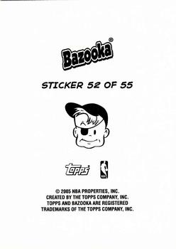 2004-05 Bazooka - 4-on-1 Stickers #52 Aleksandar Pavlovic / Ron Mercer / Andres Nocioni / Vladimir Radmanovic Back