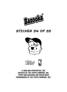 2004-05 Bazooka - 4-on-1 Stickers #54 Grant Hill / Jason Collins / Dikembe Mutombo / Josh Davis Back