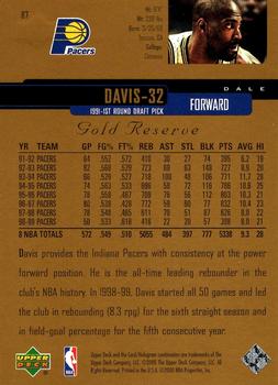 1999-00 Upper Deck Gold Reserve #87 Dale Davis Back