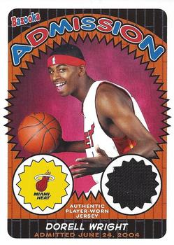 2004-05 Bazooka - Admissions #ADM DW Dorell Wright Front