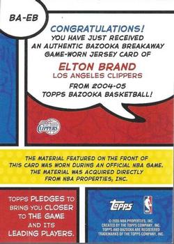 2004-05 Bazooka - Breakaway #BA-EB Elton Brand Back