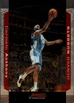 2004-05 Bowman - Chrome #15 Carmelo Anthony Front