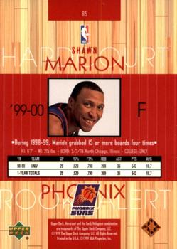 1999-00 Upper Deck Hardcourt #85 Shawn Marion Back