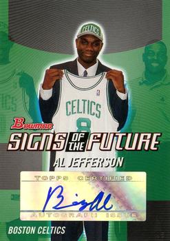 2004-05 Bowman - Signs of the Future #SOF-AJ Al Jefferson Front