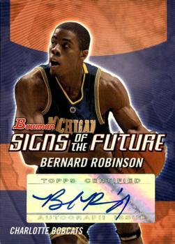 2004-05 Bowman - Signs of the Future #SOF-BR Bernard Robinson Front