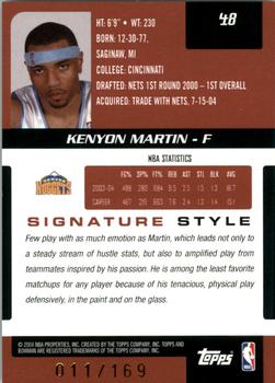 2004-05 Bowman Signature - 169 #48 Kenyon Martin Back