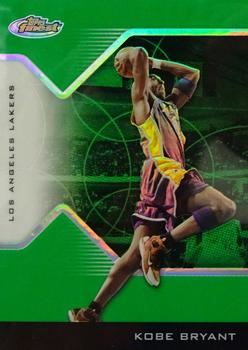 2004-05 Finest - Refractors Green #8 Kobe Bryant Front