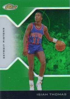 2004-05 Finest - Refractors Green #141 Isiah Thomas Front