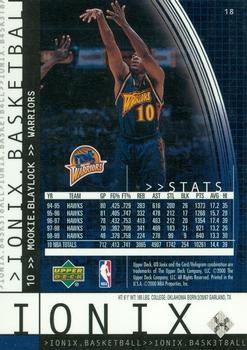 1999-00 Upper Deck Ionix #18 Mookie Blaylock Back