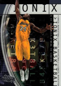 1999-00 Upper Deck Ionix #26 Shaquille O'Neal Front