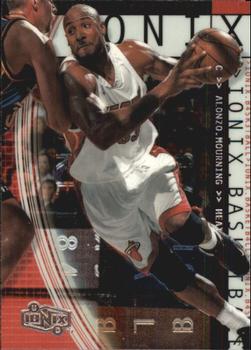 1999-00 Upper Deck Ionix #28 Alonzo Mourning Front