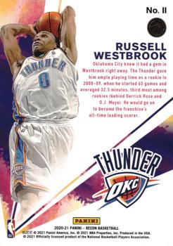 2020-21 Panini Recon - Rookie Review #11 Russell Westbrook Back